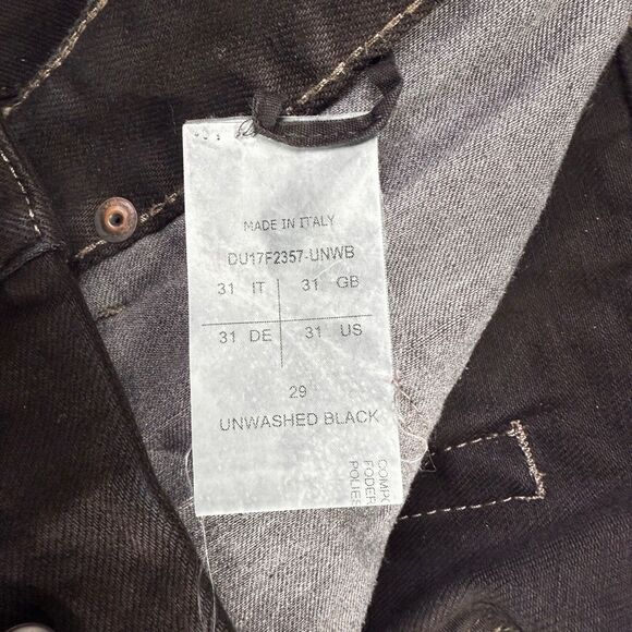 Rick Owens DRKSHDW FW 2017 Astaire Cropped Cut Over-Dyed Denim Jeans Size 31 - Picture 5 of 8